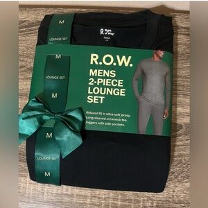 Men's Black Long Sleeve Pajama Set